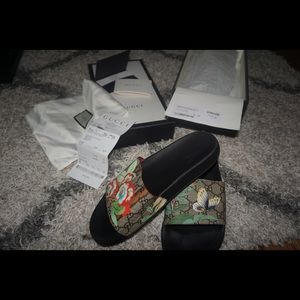 Gucci floral bloom slides